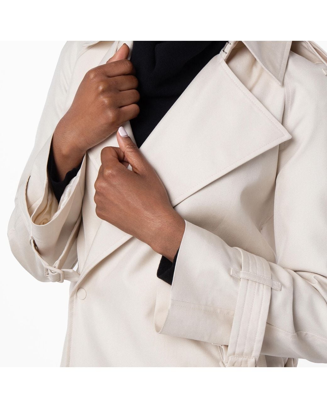 Burberry Natural Lightweight Mid-Length Trench Coat, Brand Size 6 Us for men