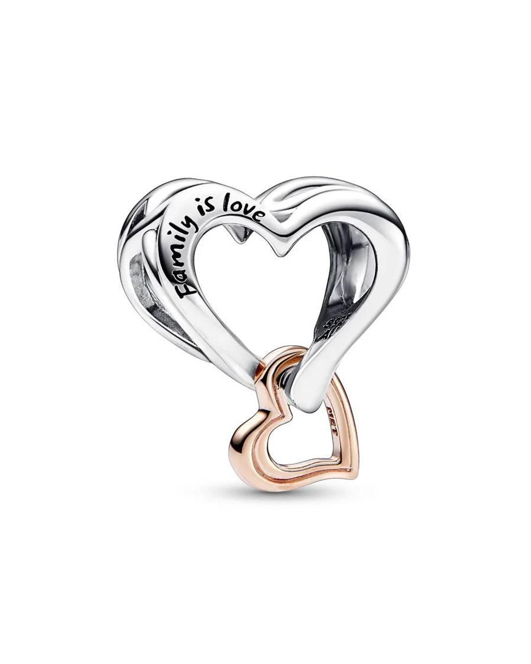 Pandora Metallic Two-Tone Openwork Infinity Heart Charm for men
