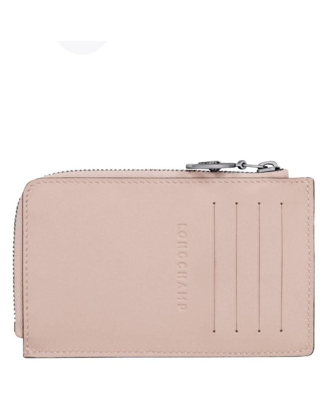 Longchamp Pink Le Pliage Xtra Leather Card Holder for men