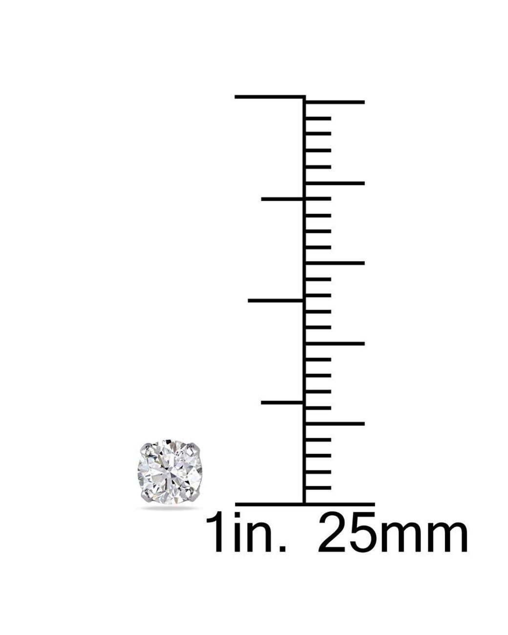 Amour Metallic 1/2 Ct Tw Diamond Stud Earrings for men