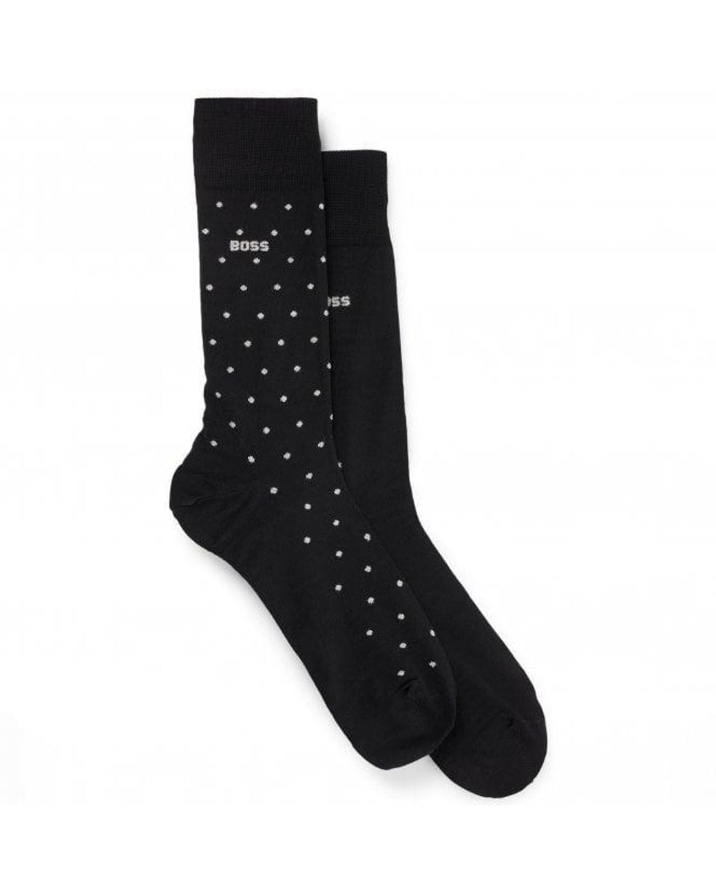 Boss Black 2 Pack Cotton-Blend Socks for men