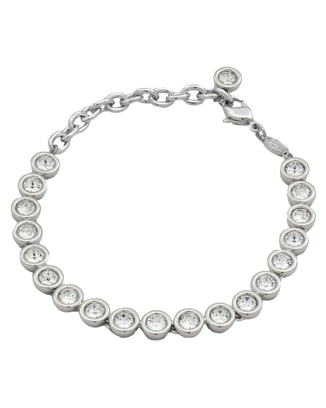Swarovski Metallic Rhodium Plated Imber Tennis Bracelet for men