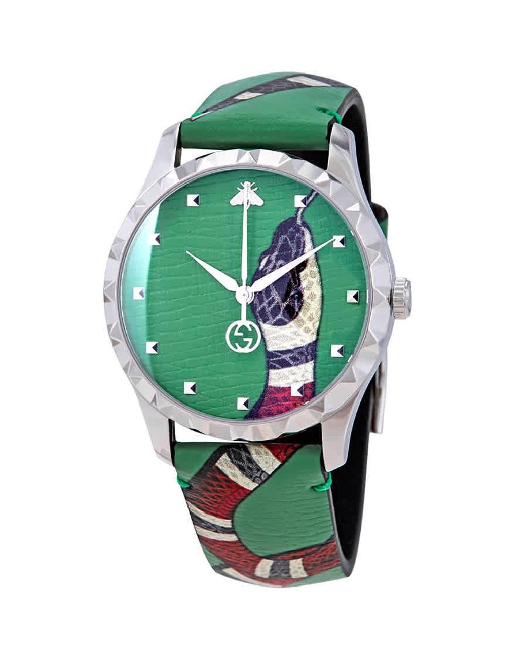 Gucci Ya1264081 G-timeless Leather And 
