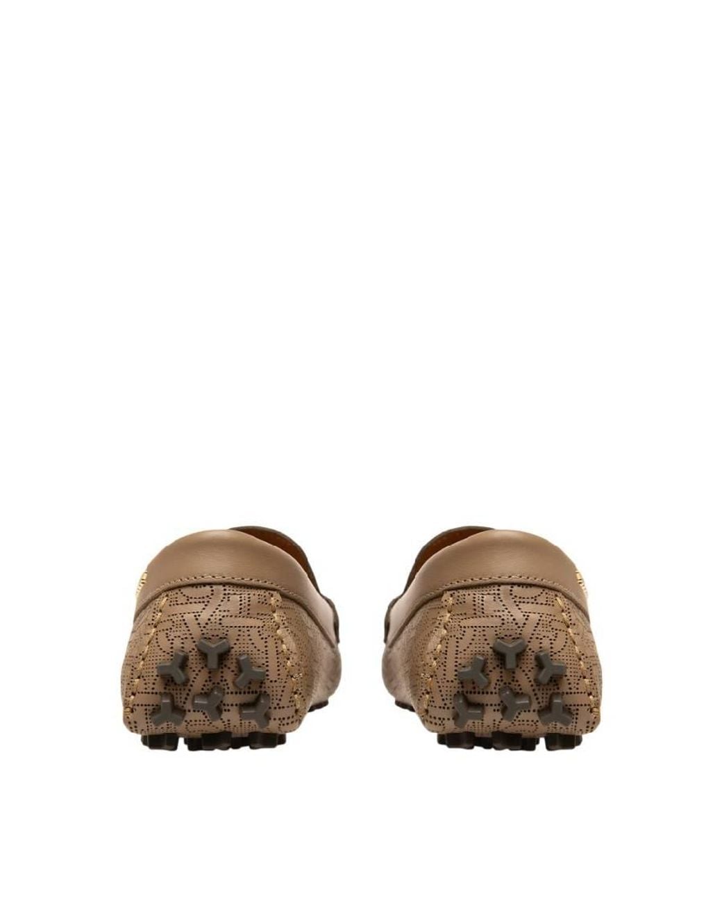 Bally Brown Lezy B Monogram Leather Loafers, Brand Size 36 Us