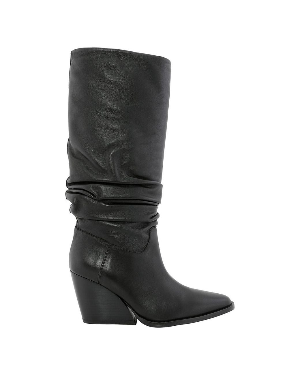 KENZO Black Billow Heel High-Top Boots, Brand Size 37 Us