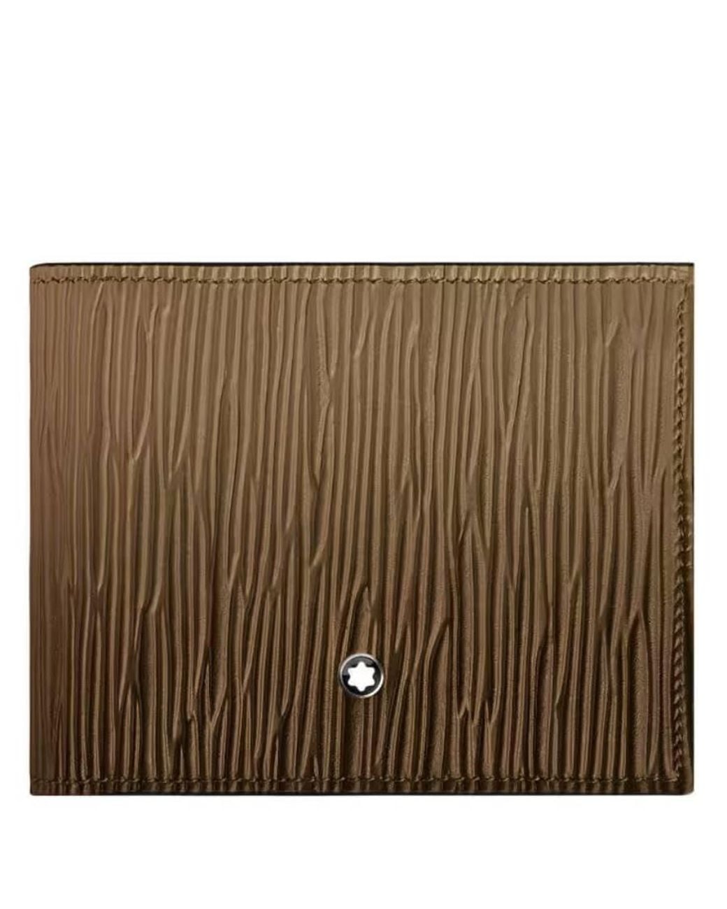 Montblanc Brown 4810 6Cc Leather Bi-Fold Wallet for men