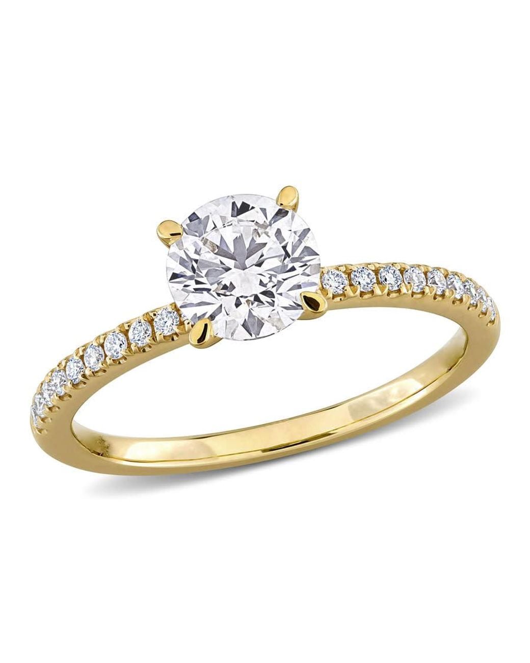 Created Forever Metallic 1 1/6Ct Tw Lab-Grown Diamond Solitaire Engagement Ring for men