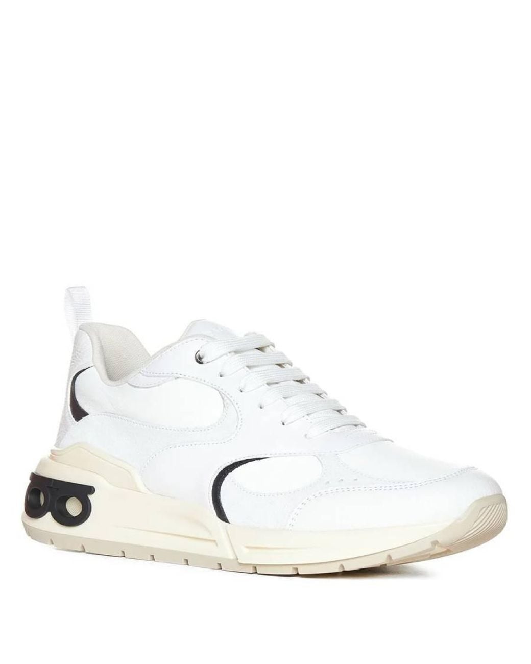 Ferragamo White Cosimina Low-Top Sneakers for men