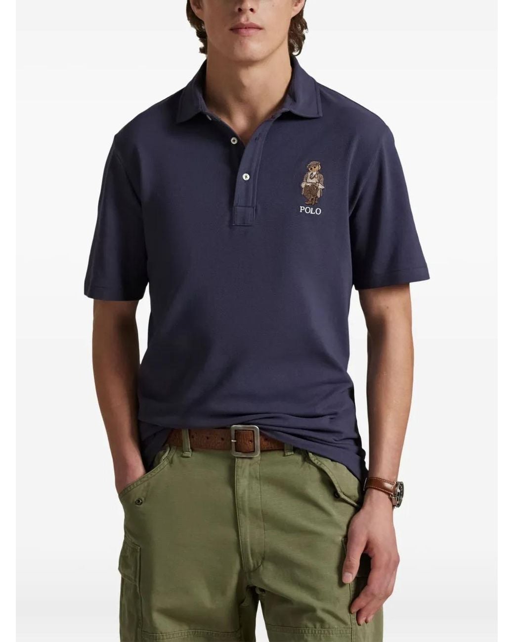 Polo Ralph Lauren Blue Polo Shirt for men