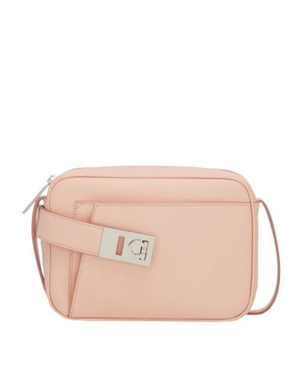 Ferragamo Pink Archive Leather Camera Case for men