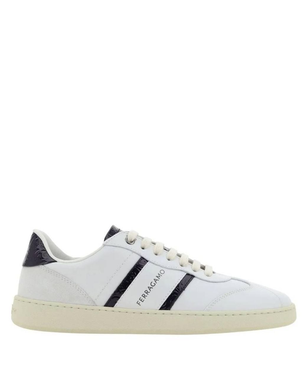 Ferragamo Gray Ferragamo Achille 2 Low-Top Sneakers