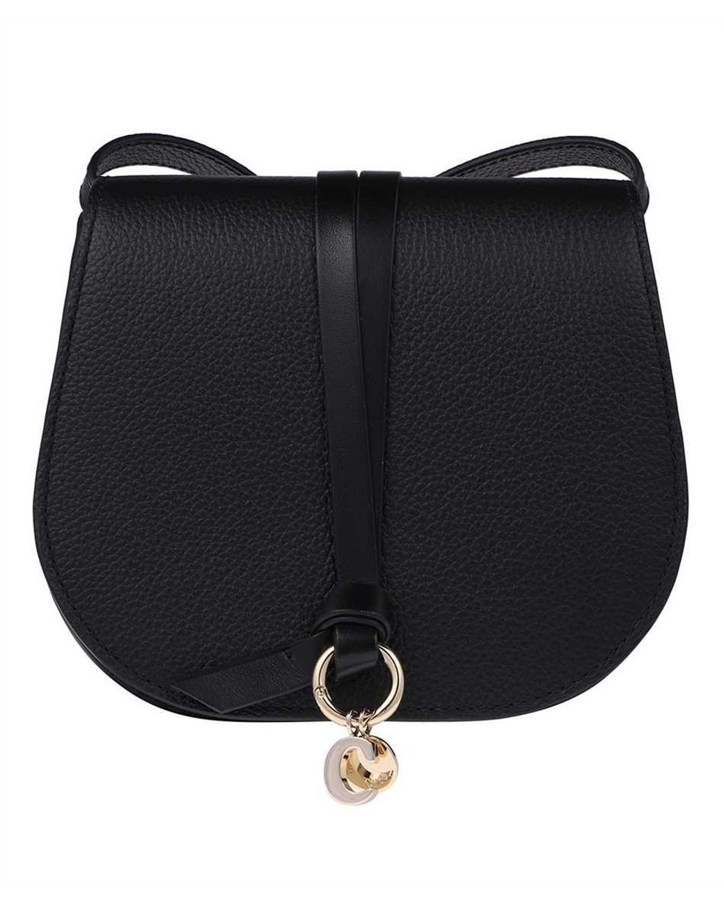 Chloé Alphabet Logo Charm Mini Saddle Bag in Black Lyst