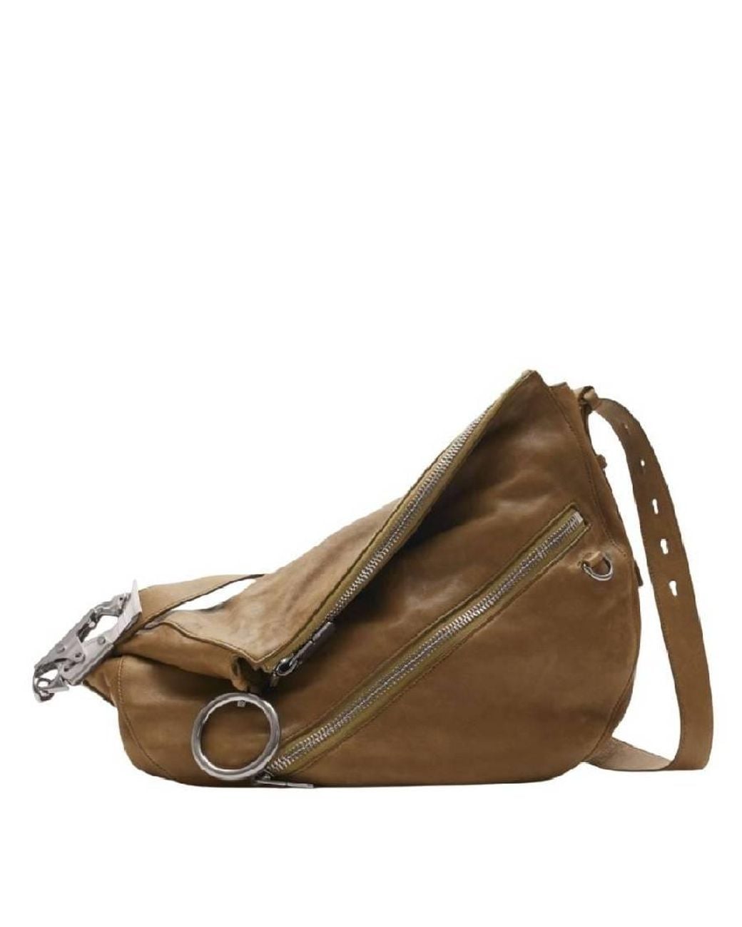 Burberry Brown Knight Medium Lambskin Shoulder Bag