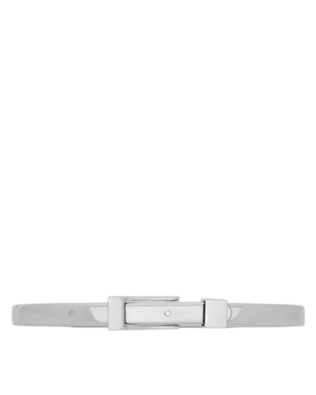 Saint Laurent White Metal Buckle Bracelet for men