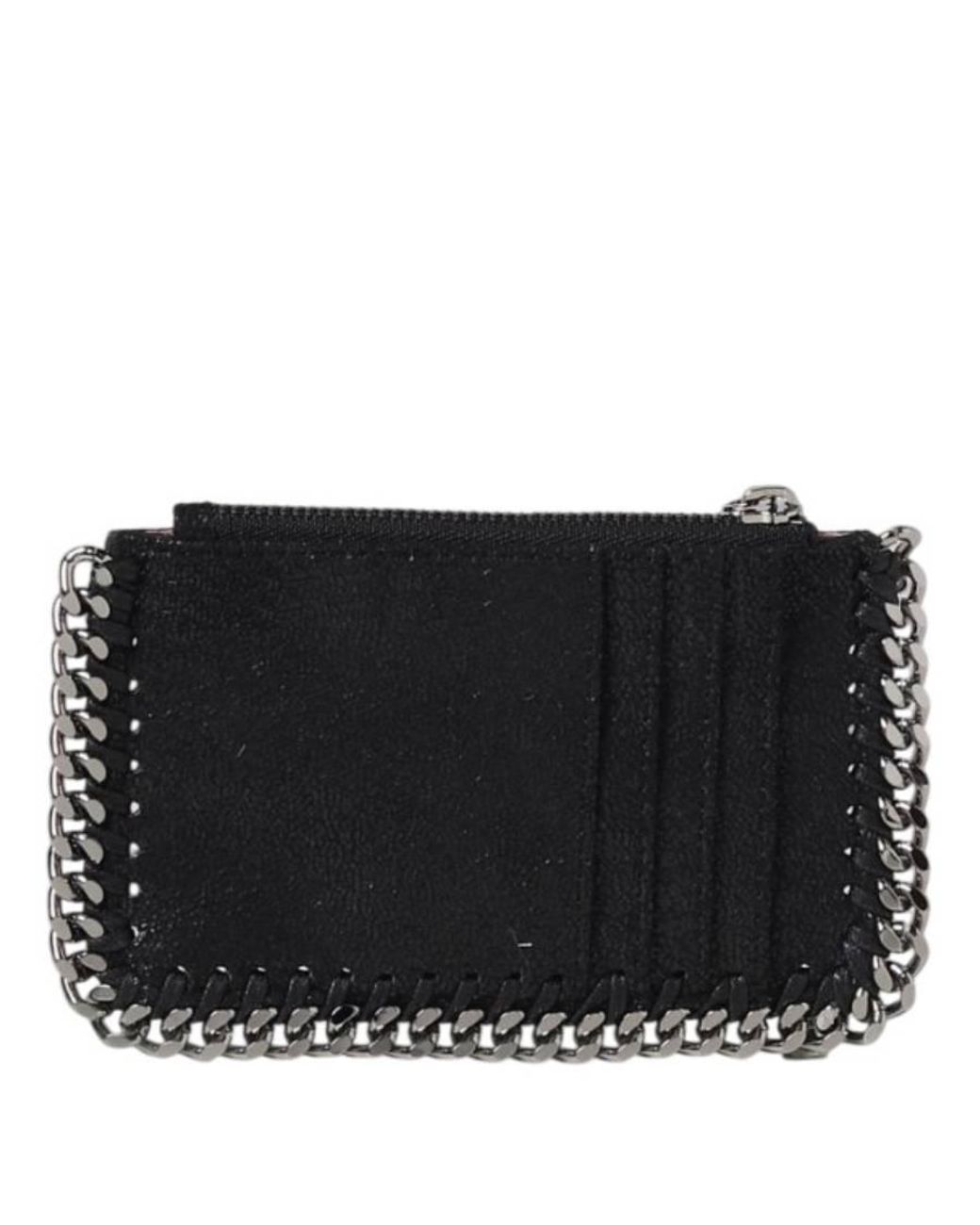 Stella McCartney Black Falabella Zipped Cardholder for men