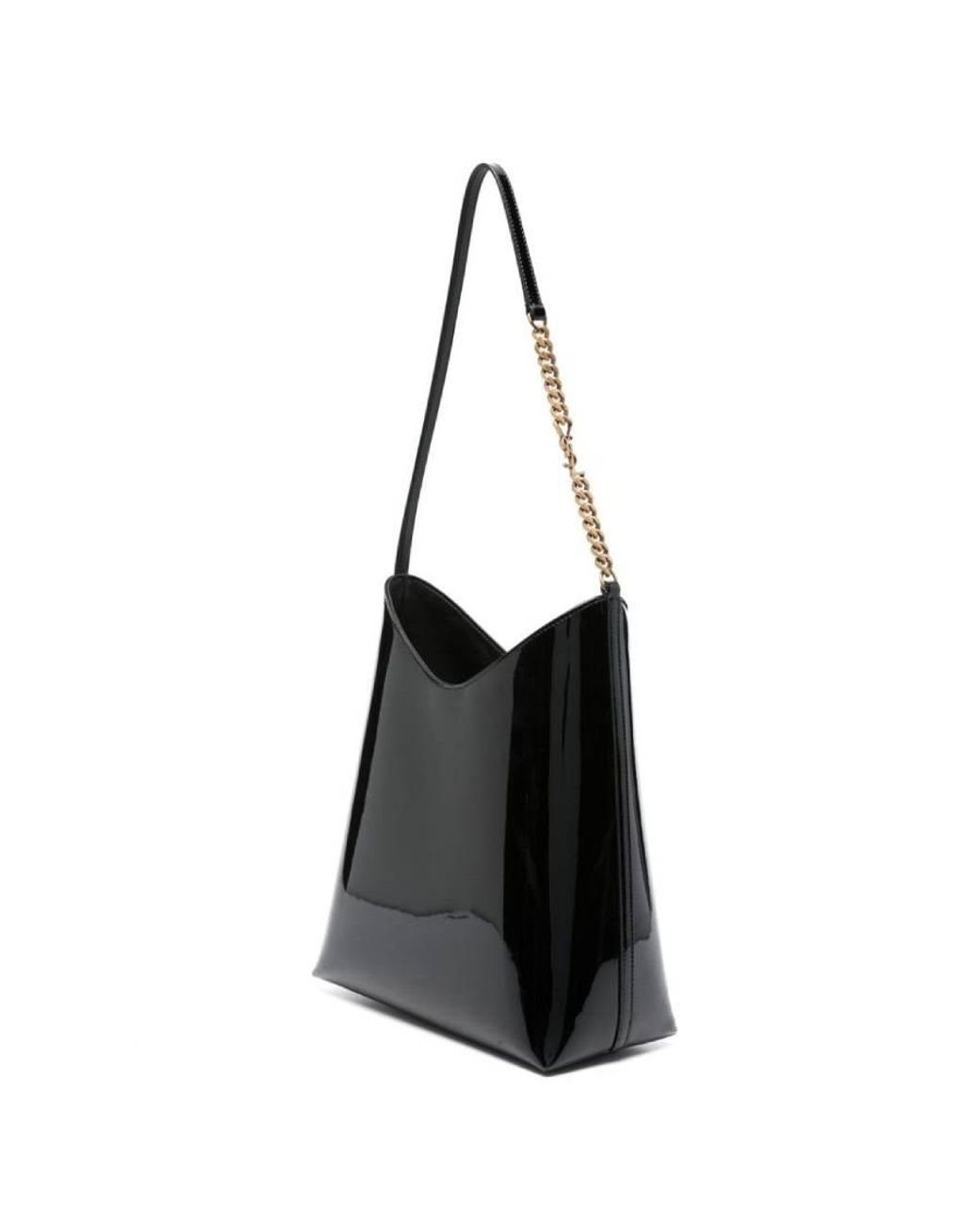 Saint Laurent Black Mini Rendez-Vous Leather Shoulder Bag