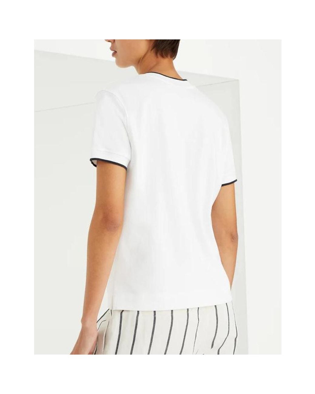 Brunello Cucinelli White Cotton Crew Neck T-Shirt, Size X-Large for men