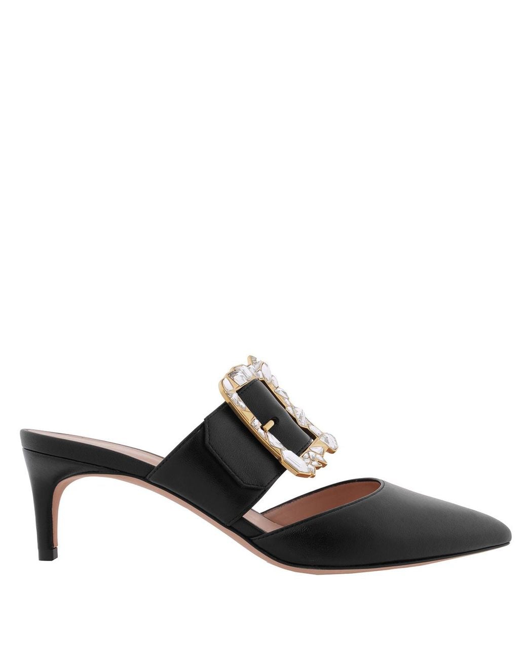 Bally Black Bell Du Jour Leather Pumps, Brand Size 37 Us