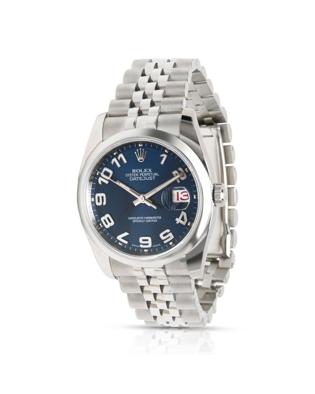 Rolex Pre,owned Oyster Perpetual Automatic Chronometer Blue