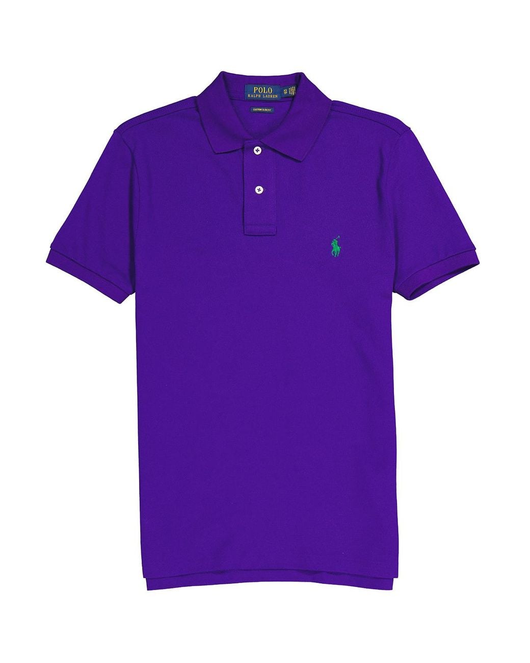 Polo Ralph Lauren Purple Pique Polo Shirt for men