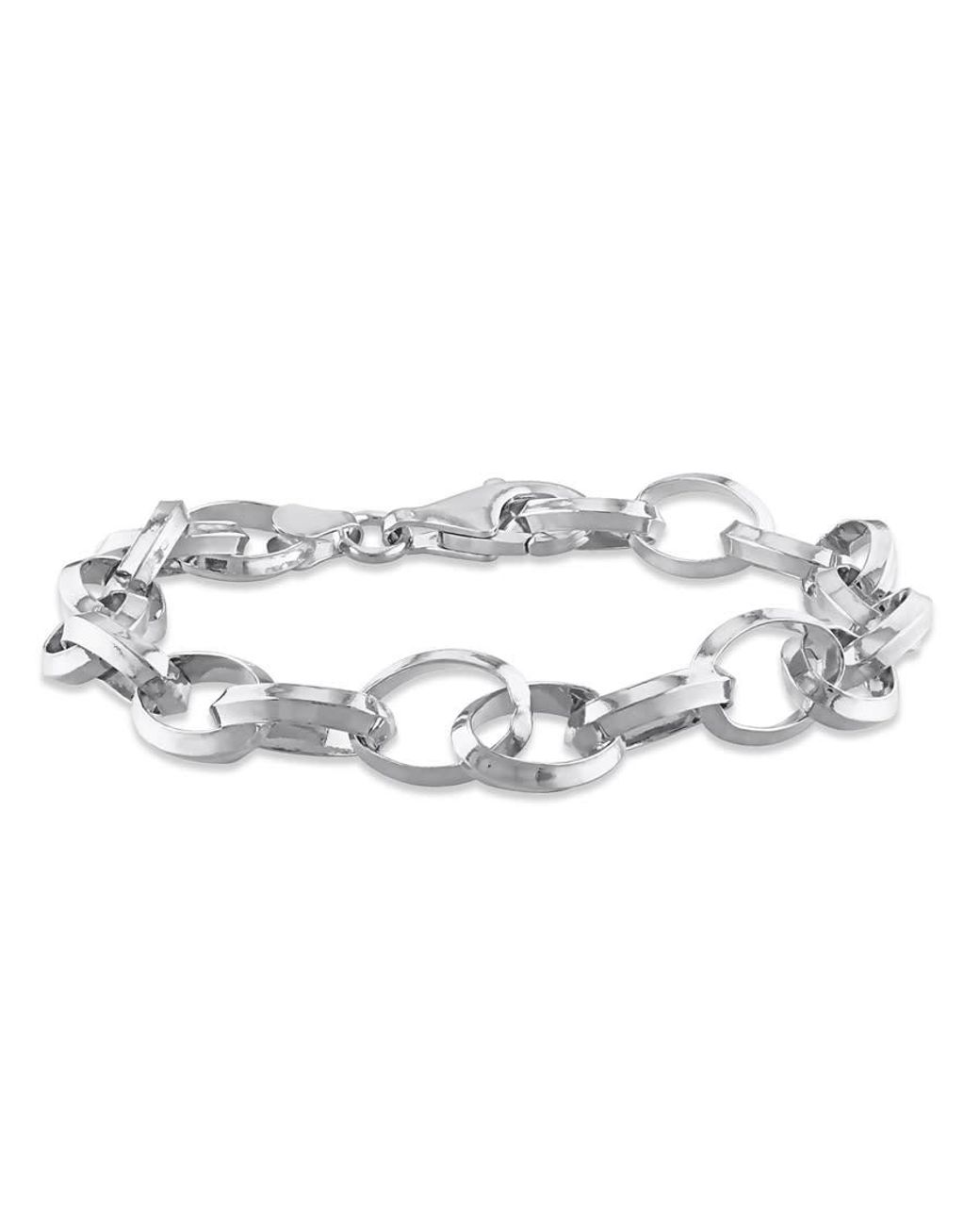 Amour Metallic Rolo Chain Bracelet for men