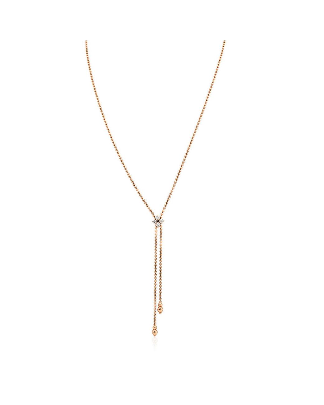 Roberto Coin Metallic 18K Rose 0.30Cttw Diamond Love for men