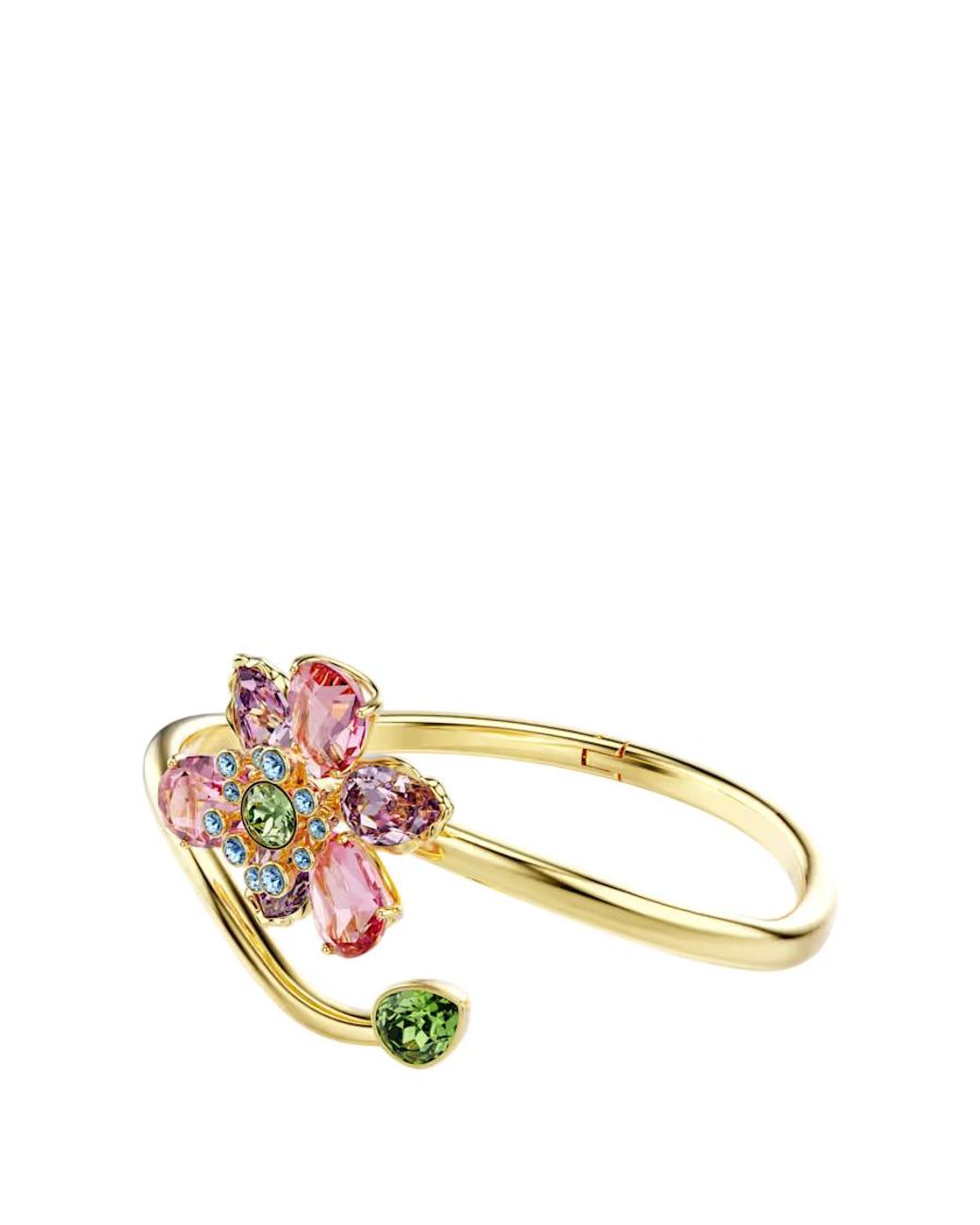 Swarovski Metallic Mixed Cut Idyllia Bangle, Size Medium