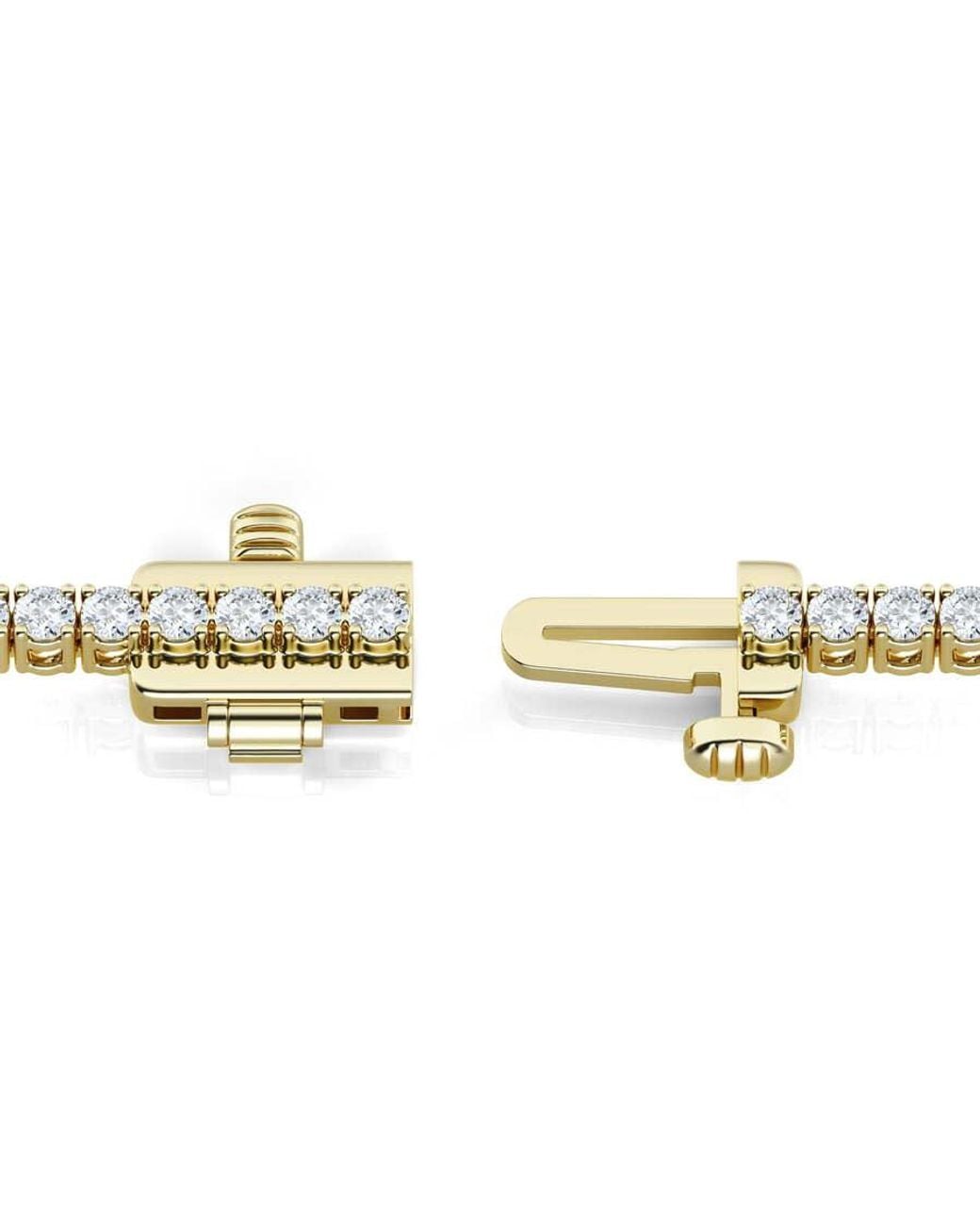 Brilliant Diamond Metallic 2 Cttw Round Lab Grown Diamond Tennis Bracelet for men