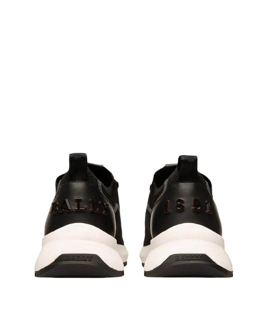 Bally Black Davyn Mesh And Leather Sneakers for men