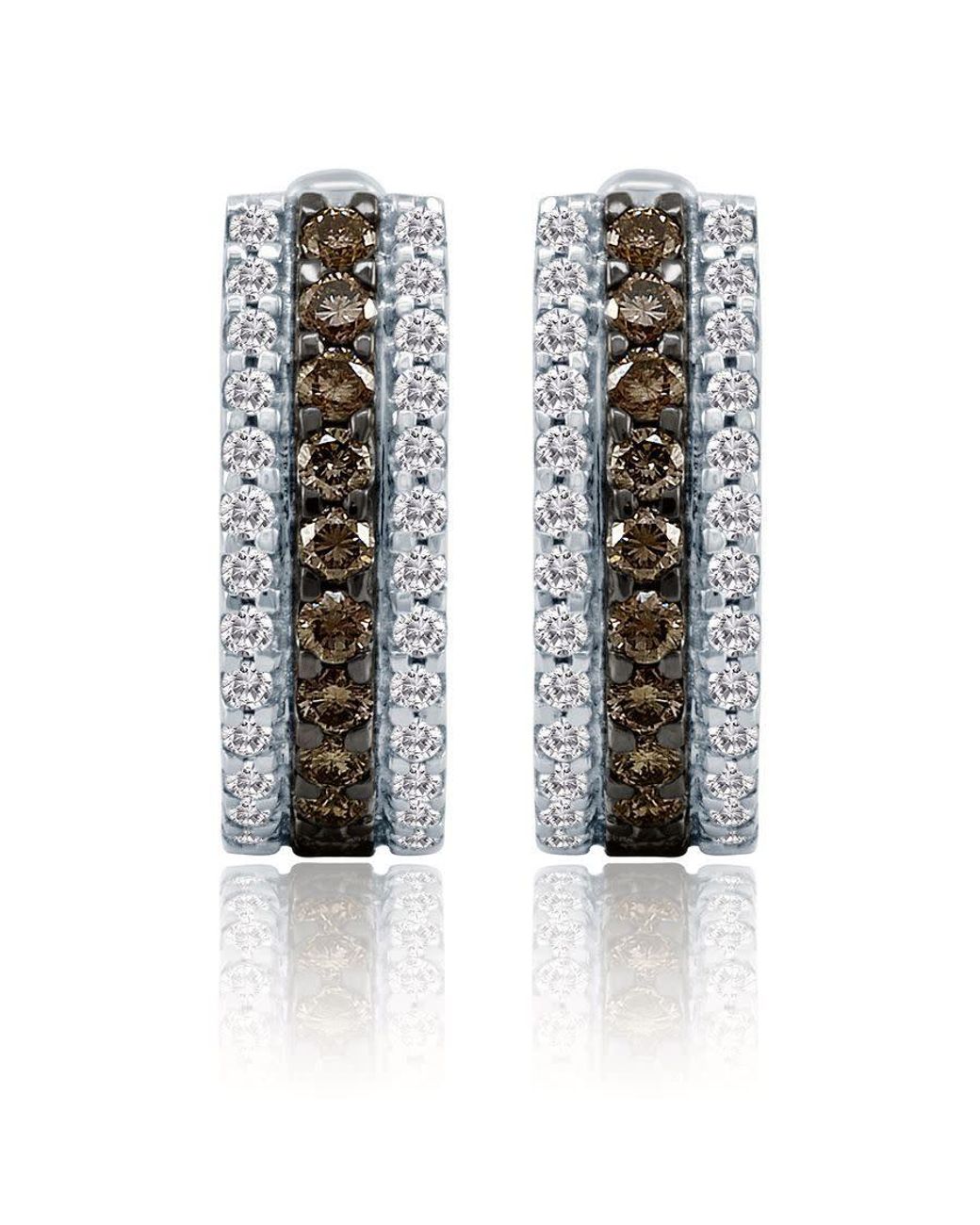 Le Vian Black Ladies Huggies Earrings Set for men