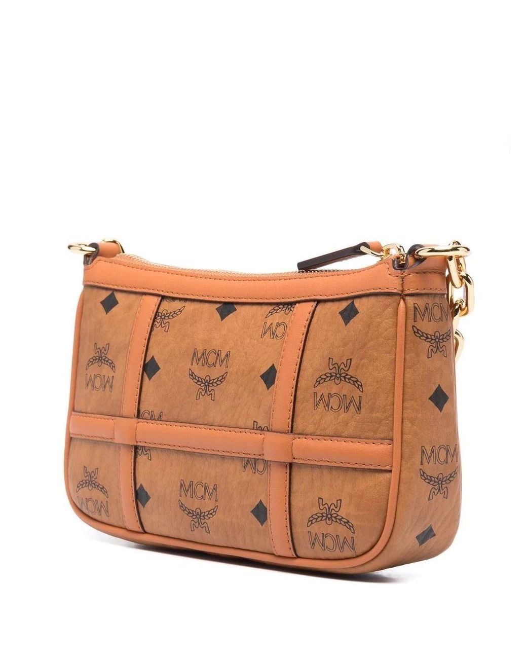 MCM Brown Ladies Delmy Shoulder Bag