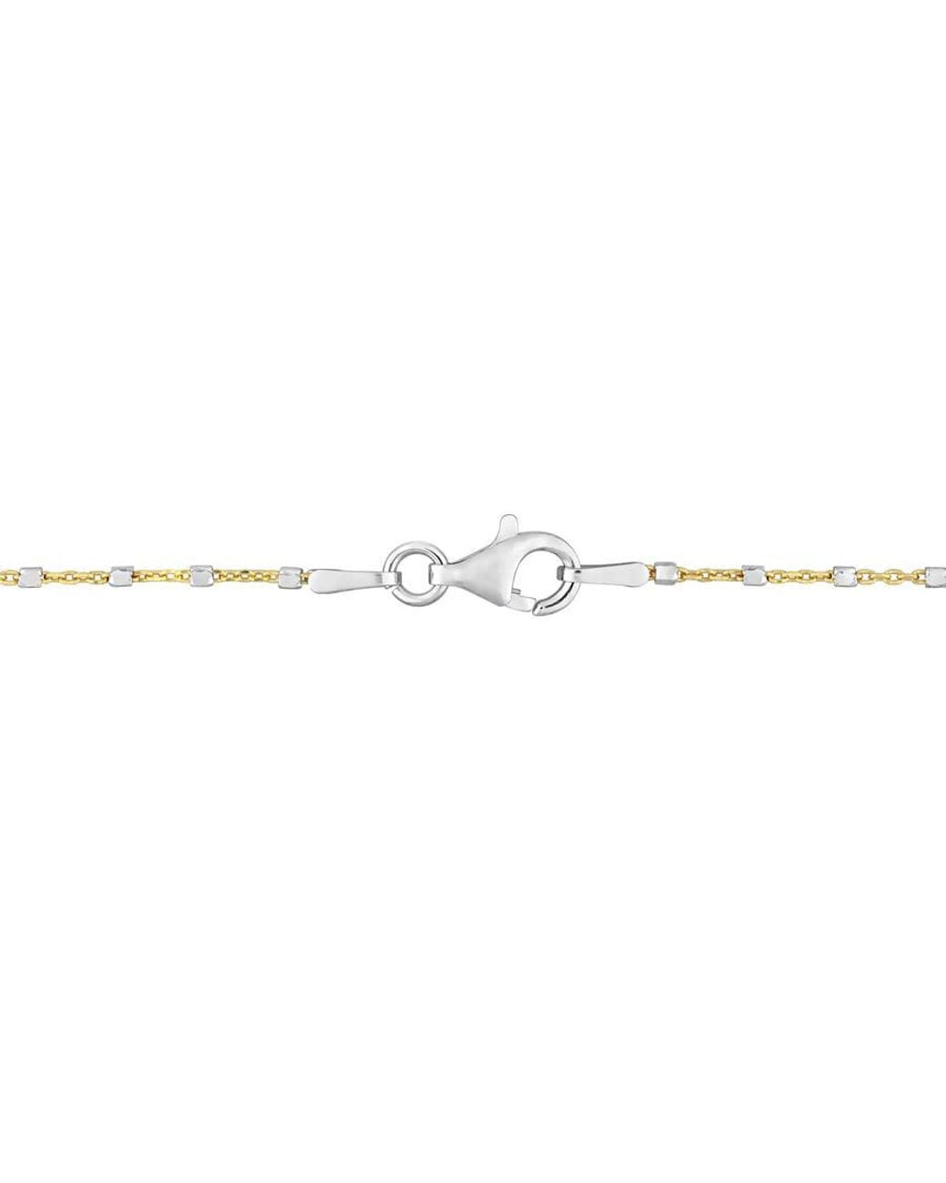 Amour Metallic Two-Tone Bead Chain Necklace