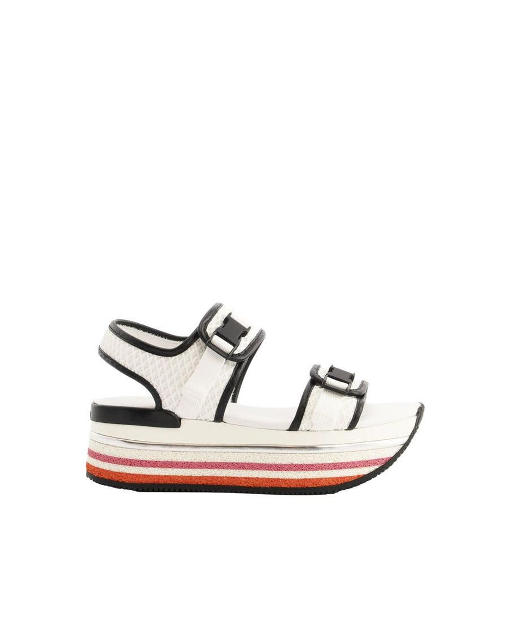 Hogan White Maxi H222 Sandals