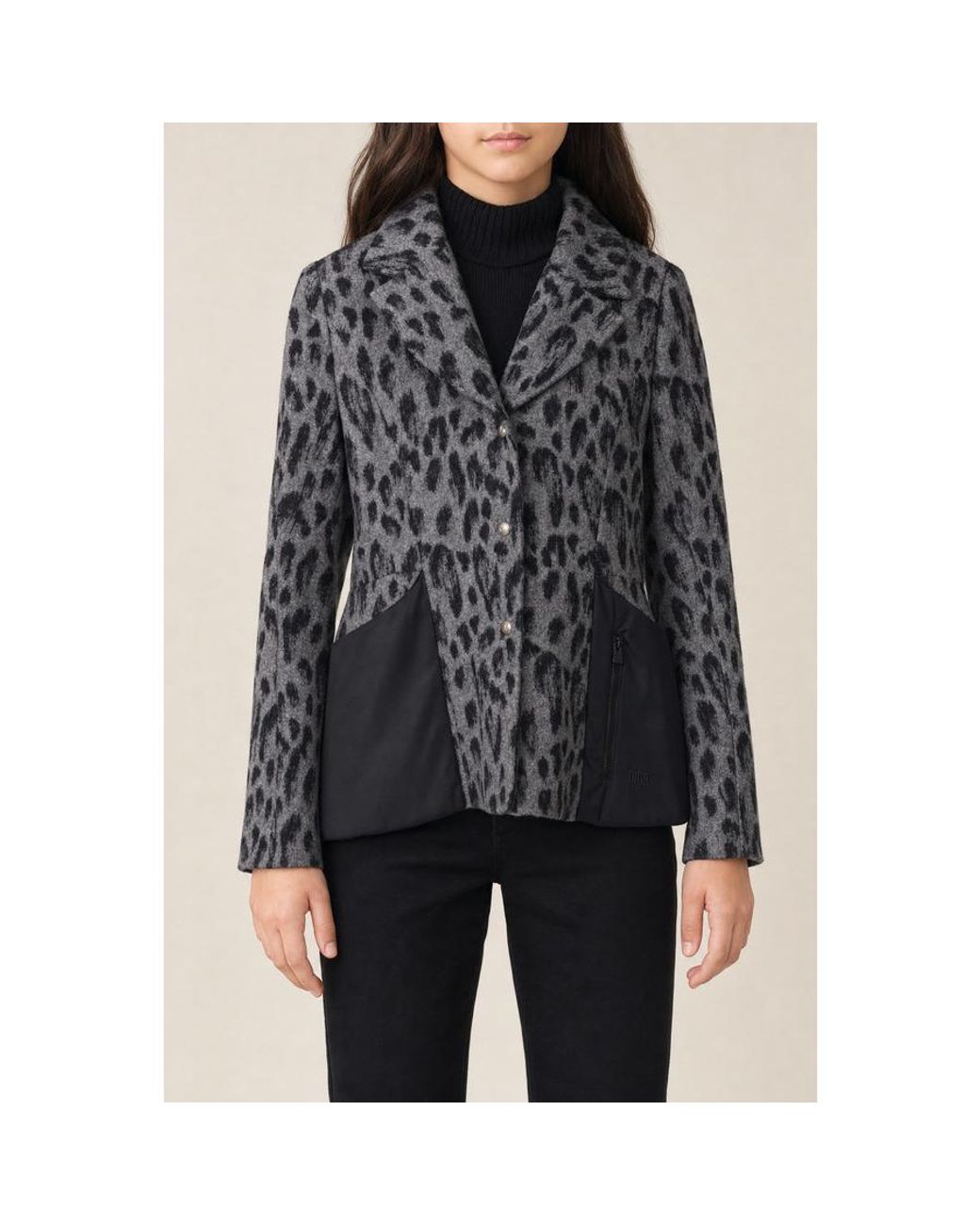 Dior Black Kids's Leopard Print Jacket
