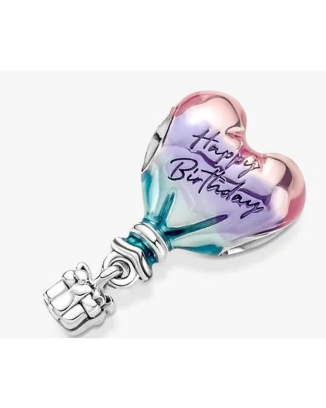 Pandora Blue Happy Birthday Balloon Sterling Charm for men
