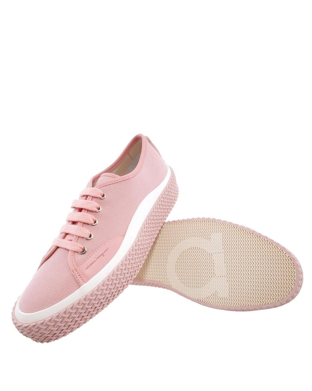 Ferragamo Pink Ferragamo Storm Contrast Sole Sneakers for men