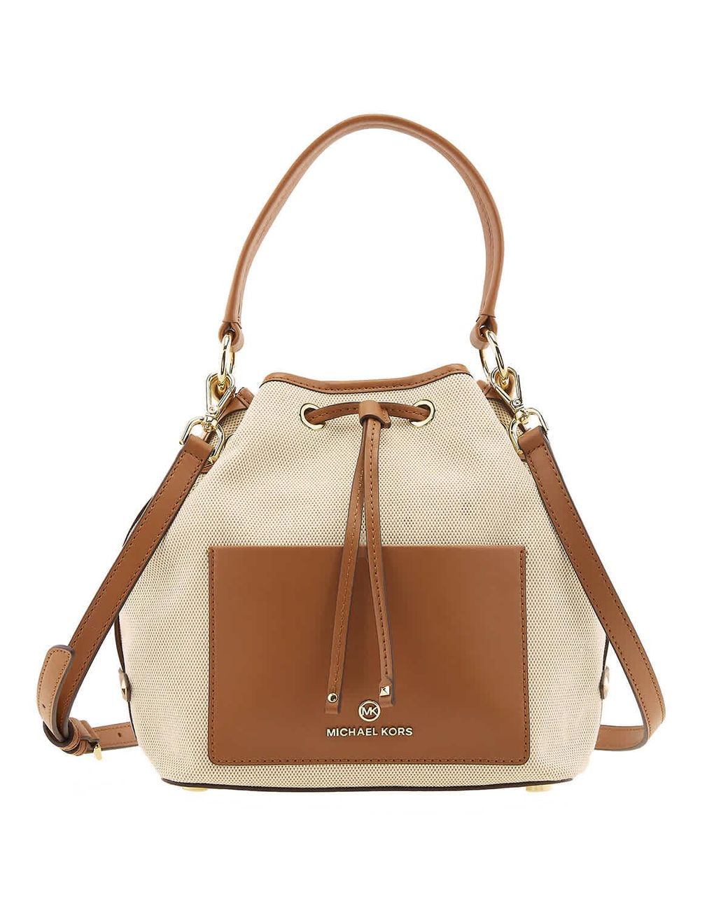 MICHAEL Michael Kors Voyager Coated Canvas Medium Tote Bag, Brown at John  Lewis & Partners