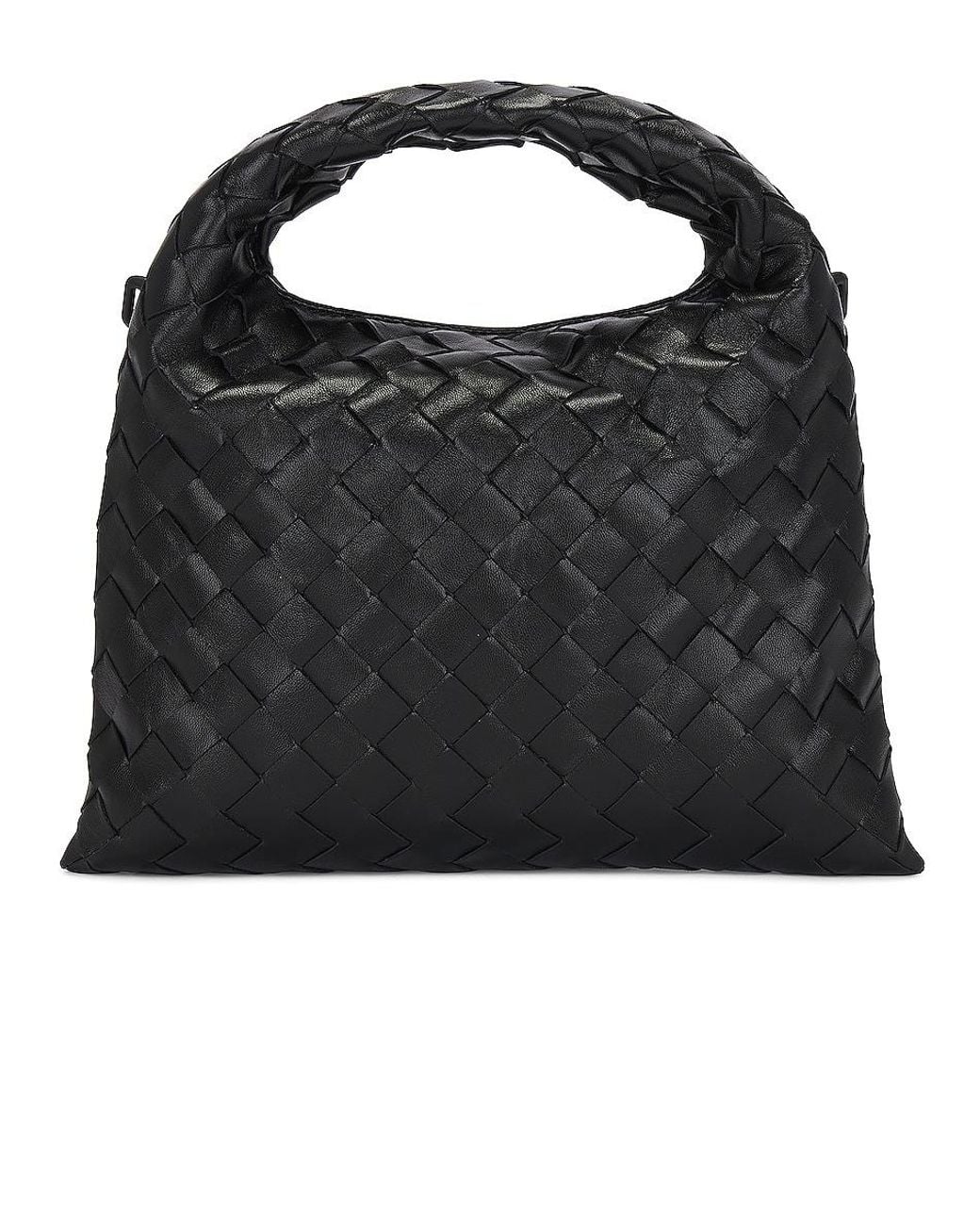 Bottega Veneta Black Intrecciato Mini Hop Crossbody Bag for men