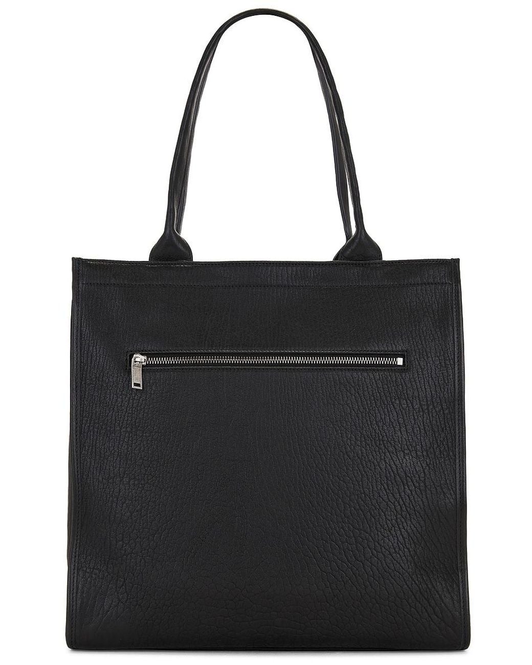 Saint Laurent Black Sac Cabas Leather Tote Bag for men