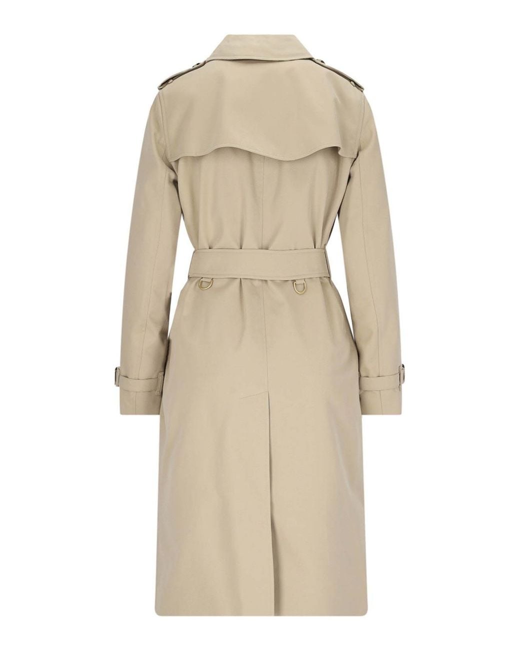 Burberry Natural Kensington Long Gabardine Trench Coat, Brand Size 4 Us for men