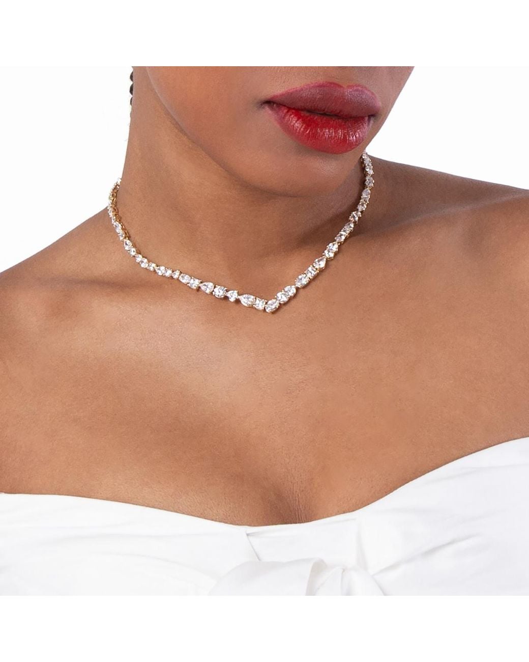 Swarovski Metallic Mesmera-Tone Crystal Necklace