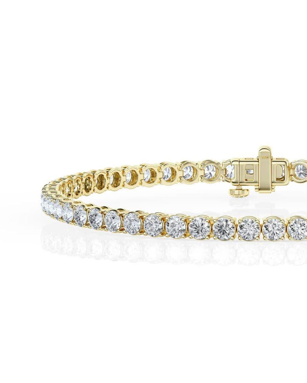 Brilliant Diamond Metallic 8 Ctw Lab Grown Diamond Tennis Bracelet For for men
