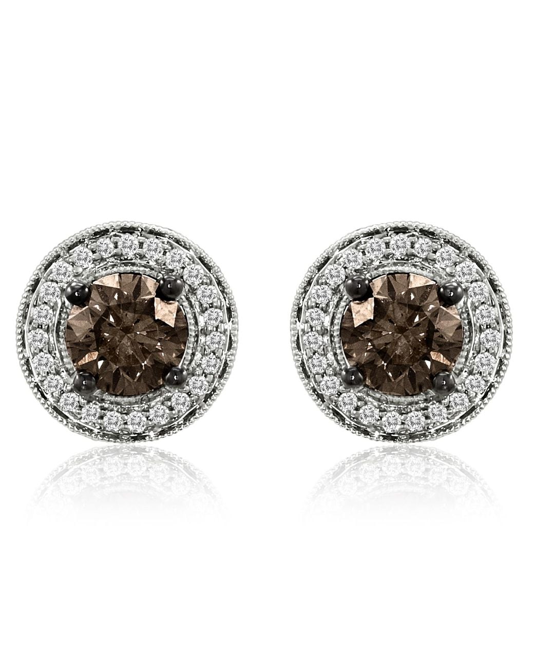 Le Vian Metallic Grand Sample Sale Earrings Chocolate Diamonds, Vanilla Diamonds Set In 14k Vanilla Gold 12 for men