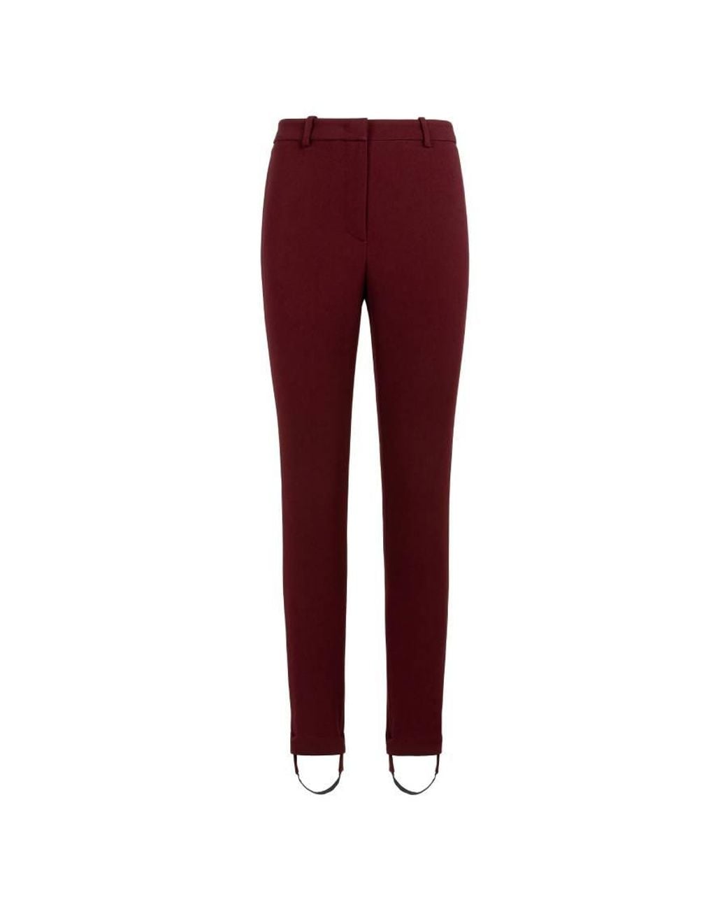 Roberto Cavalli Red Double Stretch Crepe Trousers, Brand Size 40 Us for men