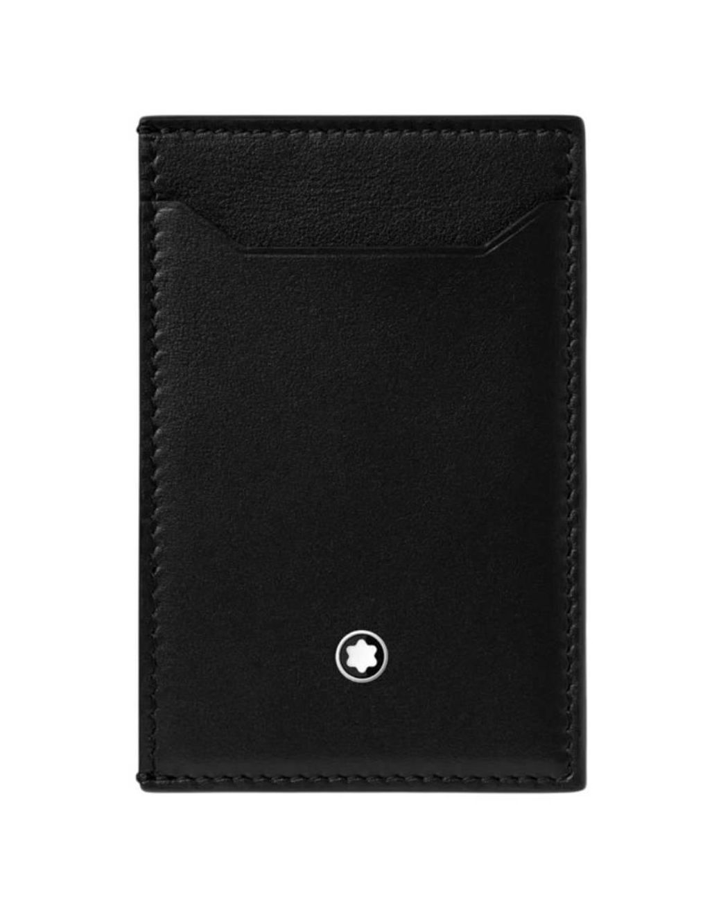 Montblanc Black Leather Meisterstuck Pocket Holder for men