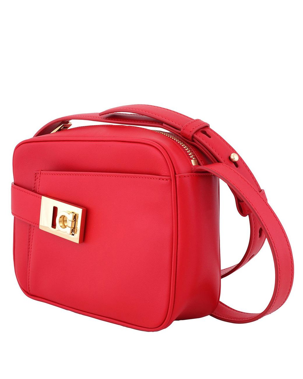 Ferragamo Red Camera Case Crossbag
