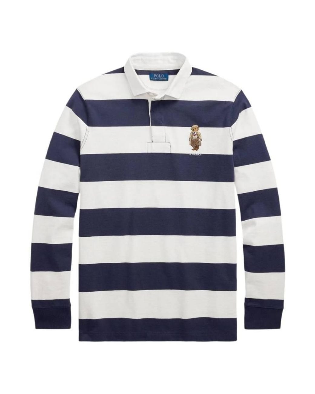 Polo Ralph Lauren Blue Polo Bear Rugby Shirt for men