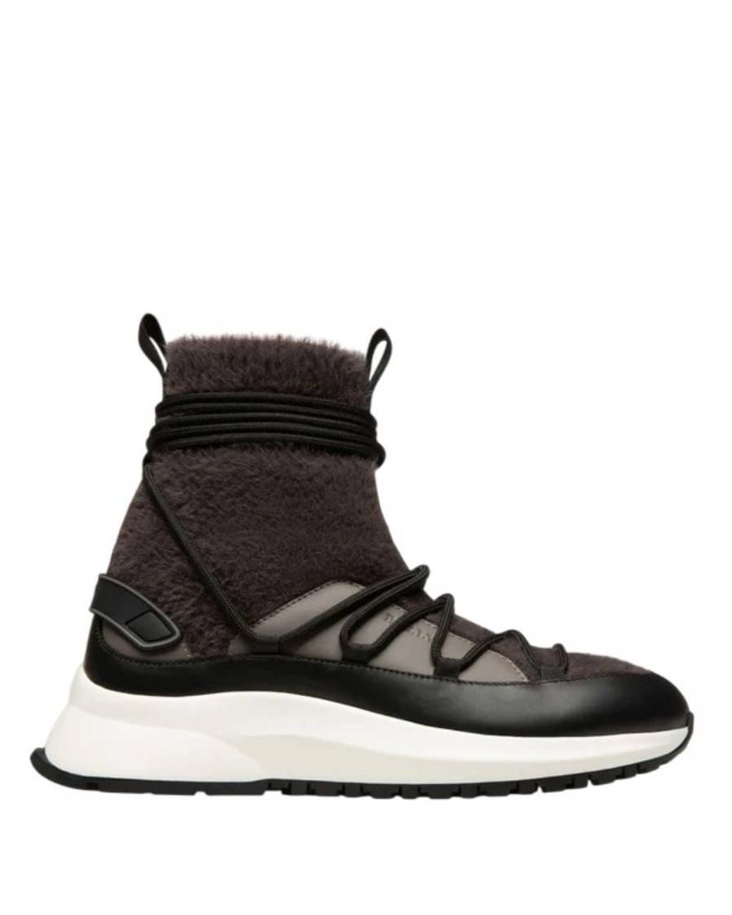 Bally Brown Dalyla Cashmere And Leather Sneakers, Brand Size 37 Us for men