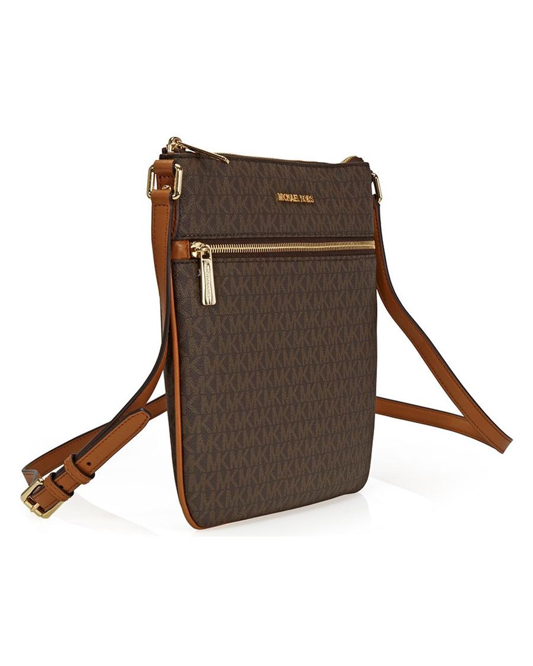 Michael Kors Brown Bedford Signature Flat Crossbody for men