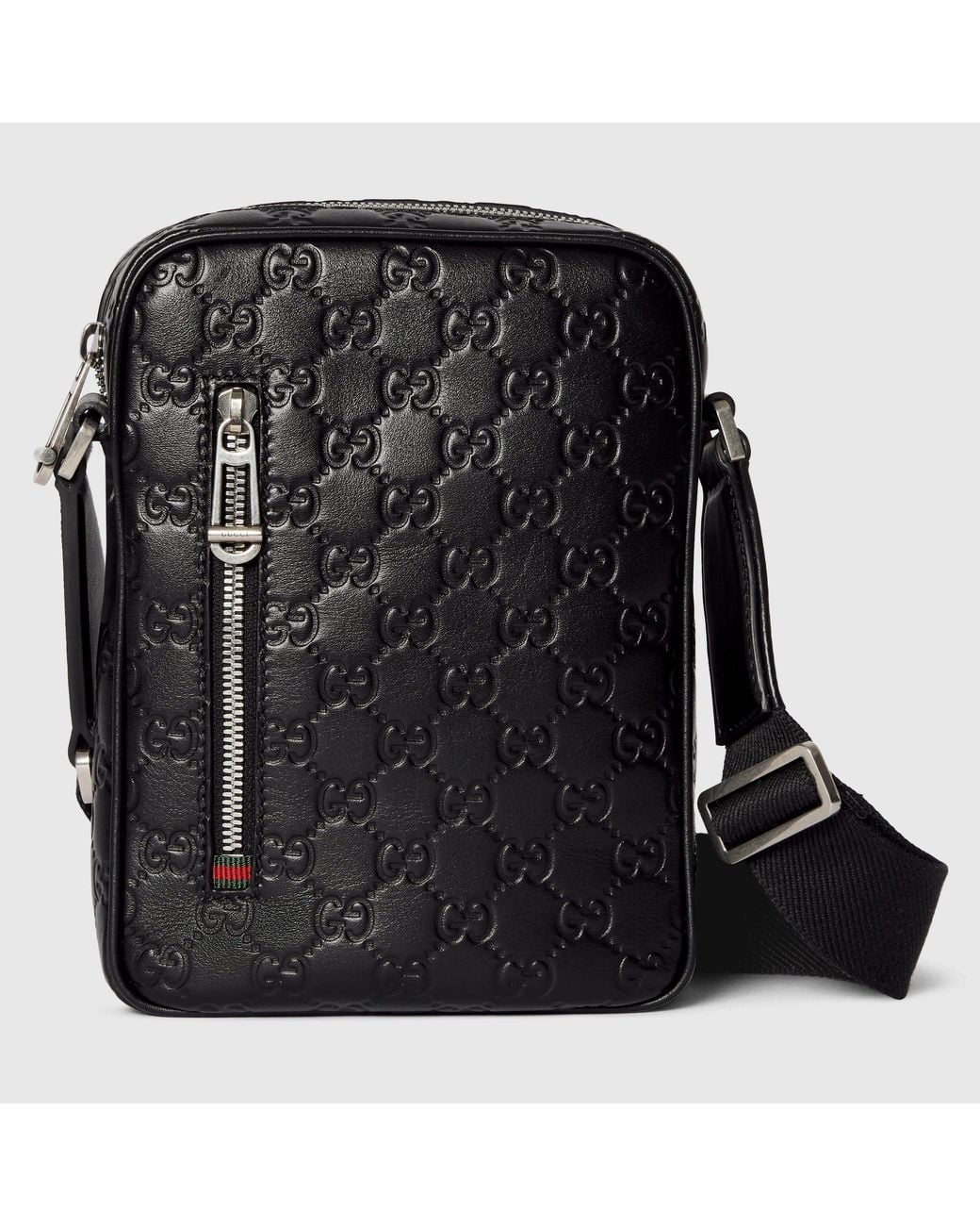 Gucci Black Gg Emblem Small Crossbody Bag for men